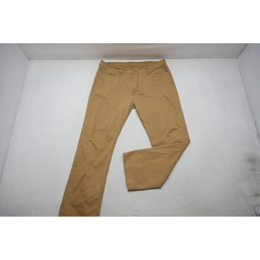 Levi's 514 Straight Fit Pants Mens‎ 40x32 Tan Cotton Twill Casual Excellent
